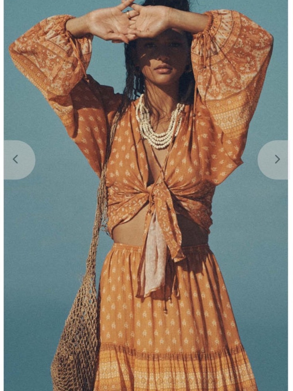 SPELL Utopia blouse in cinnamon M